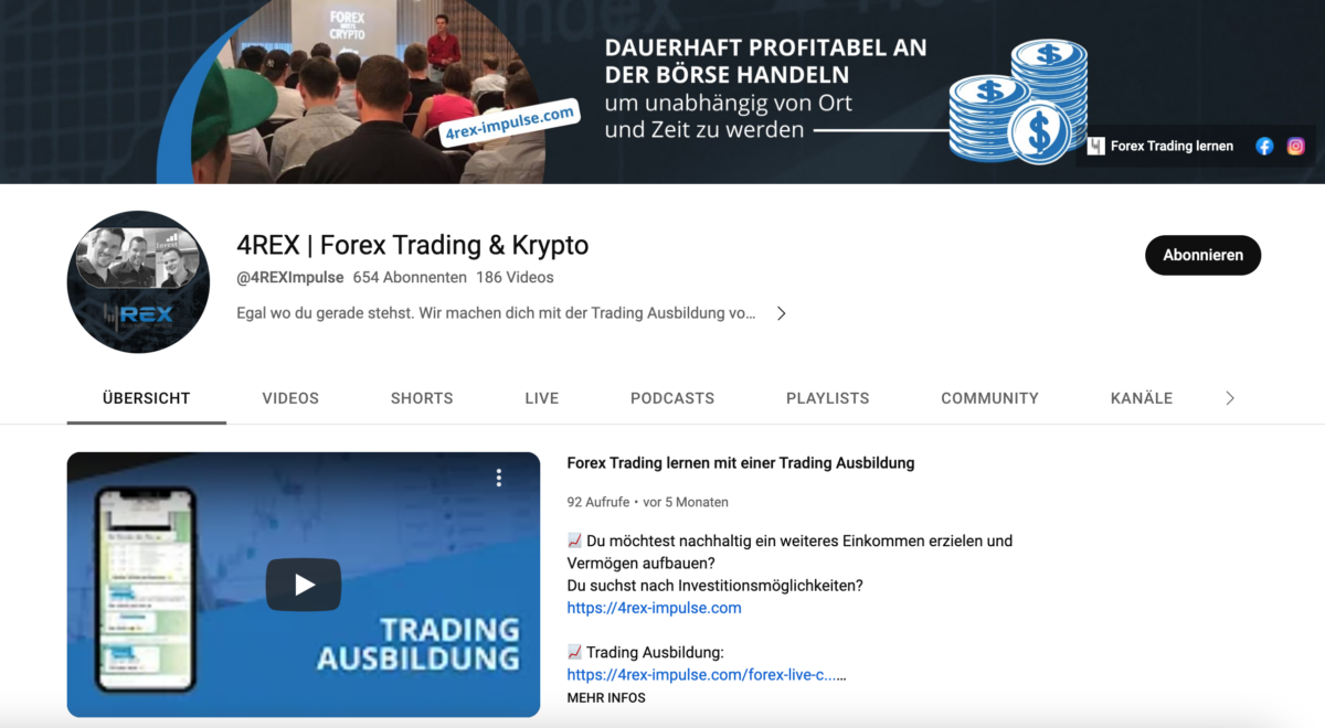 Trading Wochenanalyse – Mit 4REX Impulse